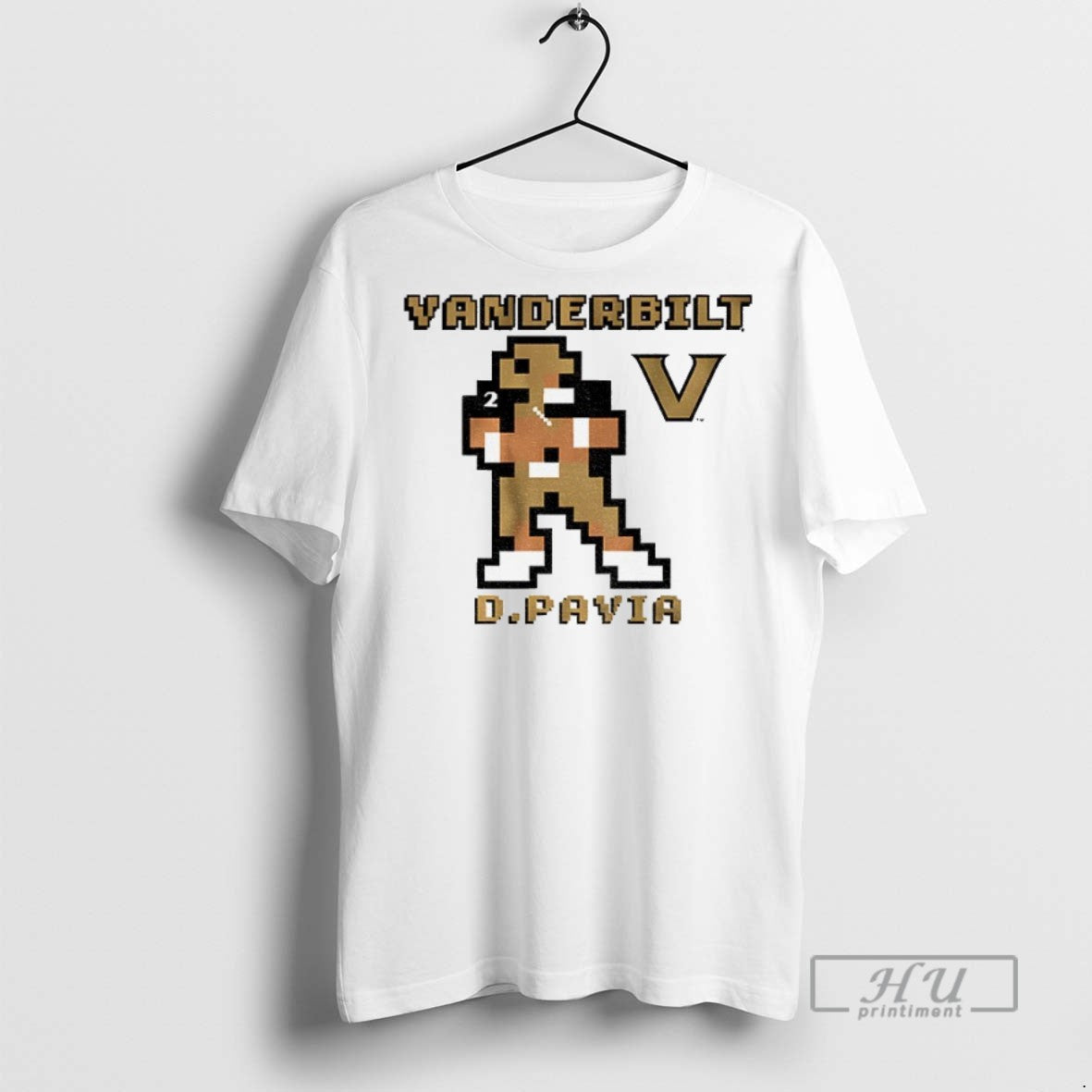 Officials Diego Pavia 8 Bit Retro Baller Vanderbilt - Adult & Kids T-Shirts, Sweatshirts & Hoodies apparel design preview 1