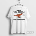Officials Dinosaur Girls Will Be Loud Strong Fierce - Adult & Kids T-Shirts, Sweatshirts & Hoodies apparel design preview 1