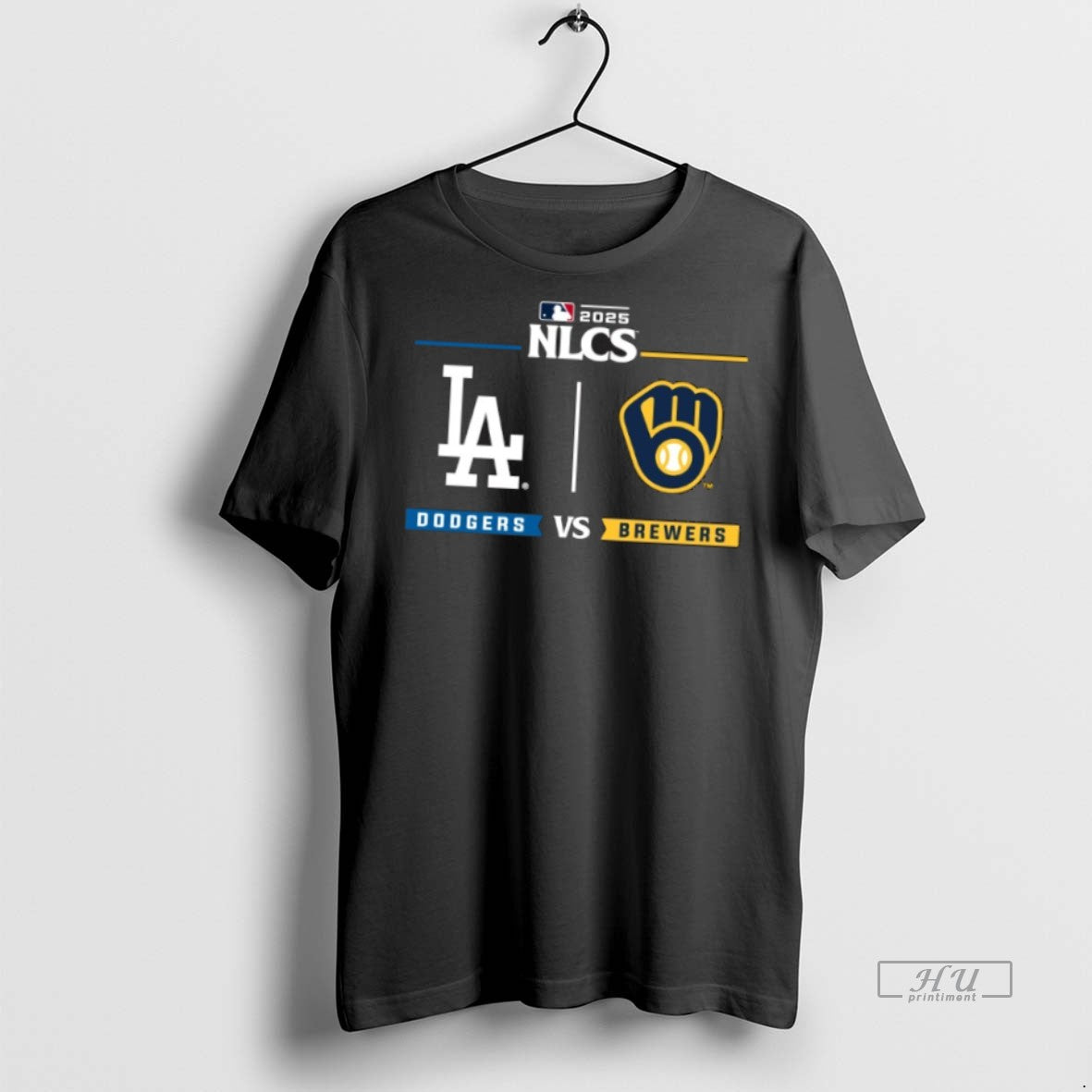 Officials Dodgers Vs Brewers 2025 Postseason Nlcs - Adult & Kids T-Shirts, Sweatshirts & Hoodies apparel design preview 1