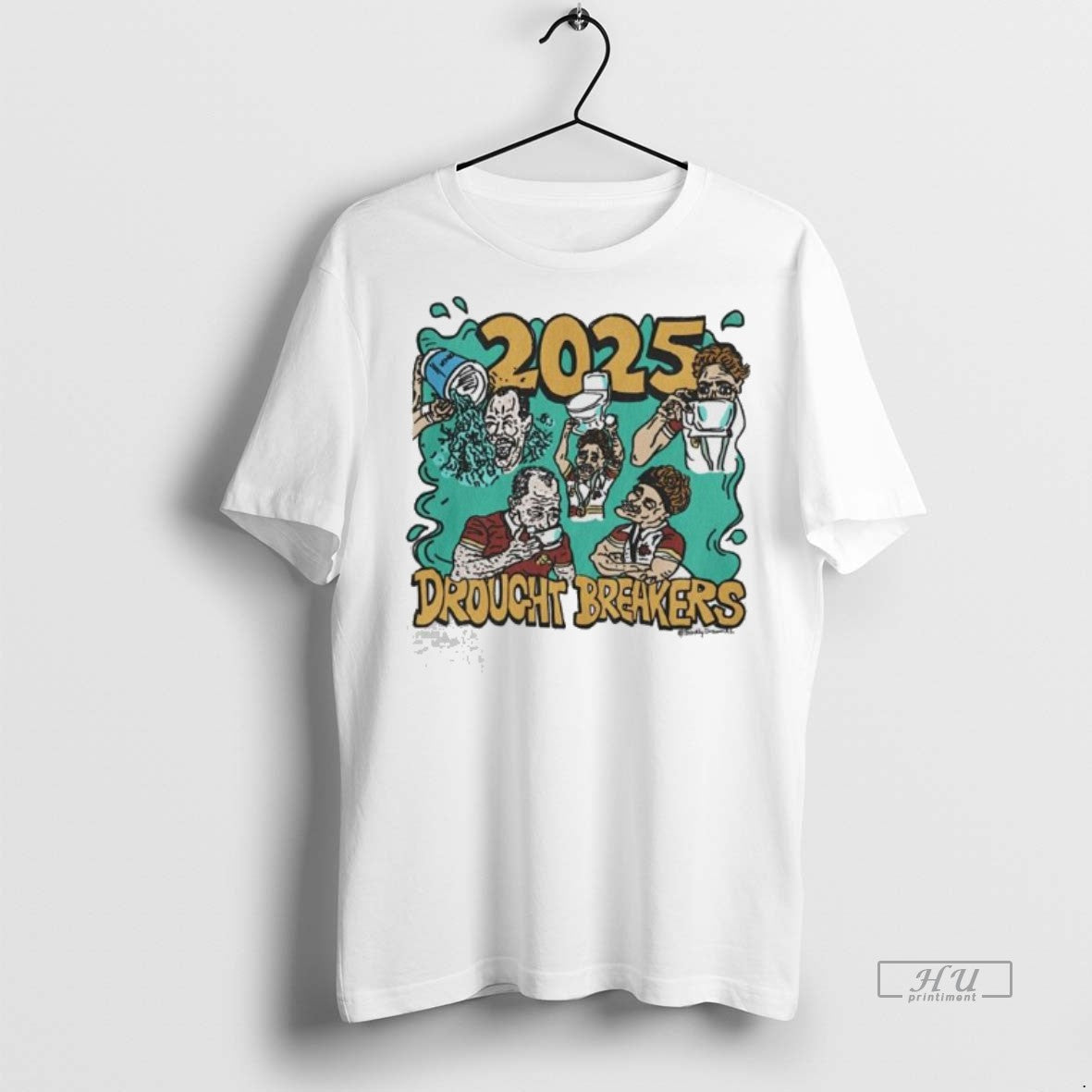 Officials Drought Breakers 2025 Badly Drawn Rugby - Adult & Kids T-Shirts, Sweatshirts & Hoodies apparel design preview 1