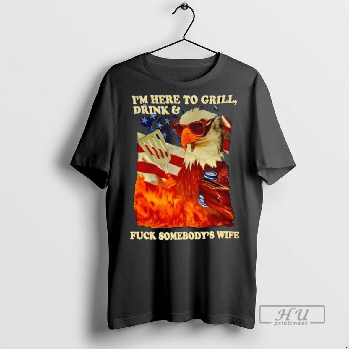 Officials Eagle Cooking Im Here To Grill Drink And - Adult & Kids T-Shirts, Sweatshirts & Hoodies apparel design preview 1