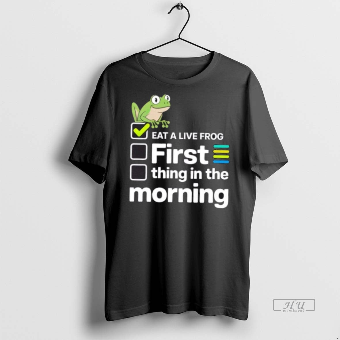 Officials Eat A Live Frog First Thing In The Morning - Adult & Kids T-Shirts, Sweatshirts & Hoodies apparel design preview 1