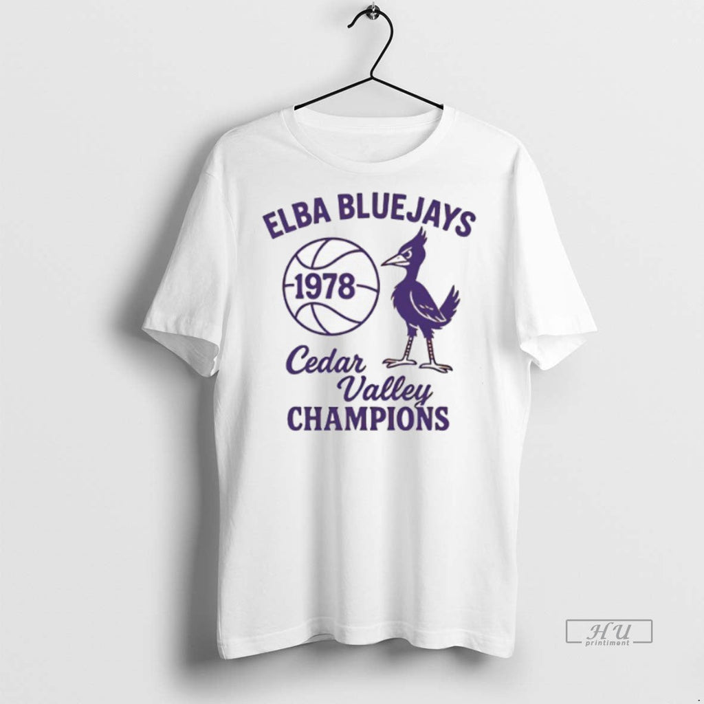 Officials Elba Bluejays 1978 Cedar Valley Champions - Adult & Kids T-Shirts, Sweatshirts & Hoodies apparel design preview 1