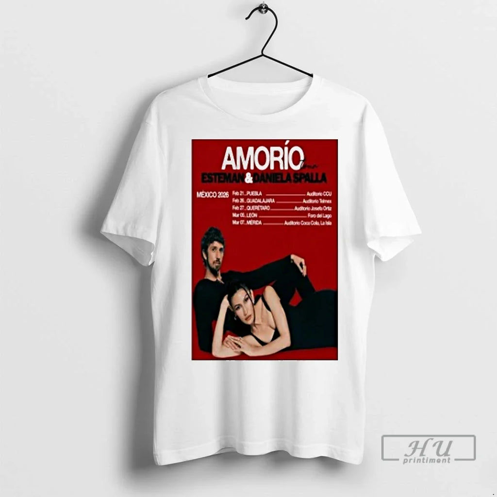 Officials Esteman Daniela Spalla Amorio Tour Mexico - Adult & Kids T-Shirts, Sweatshirts & Hoodies apparel design preview 1