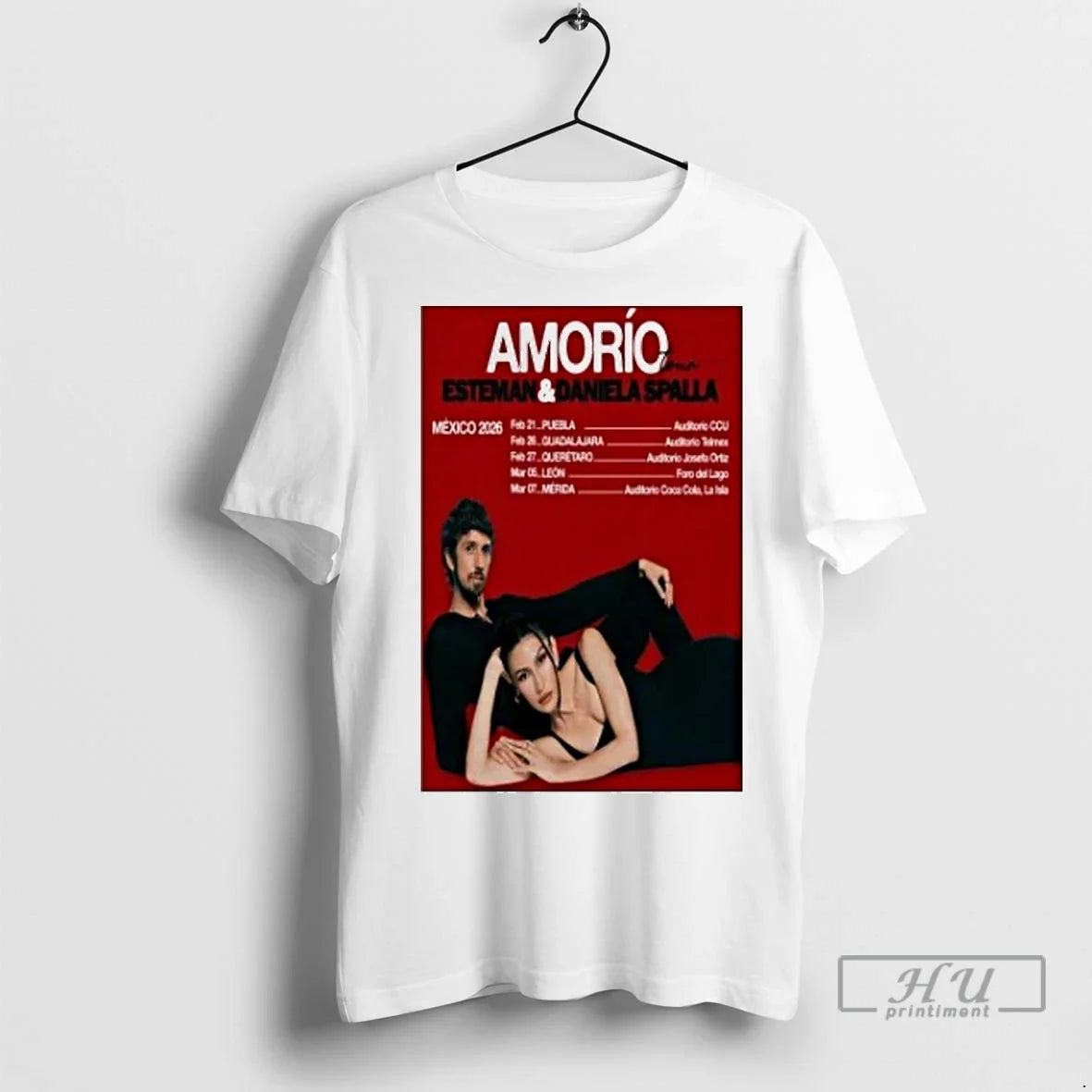 Officials Esteman Daniela Spalla Amorio Tour Mexico - Adult & Kids T-Shirts, Sweatshirts & Hoodies apparel design preview 1