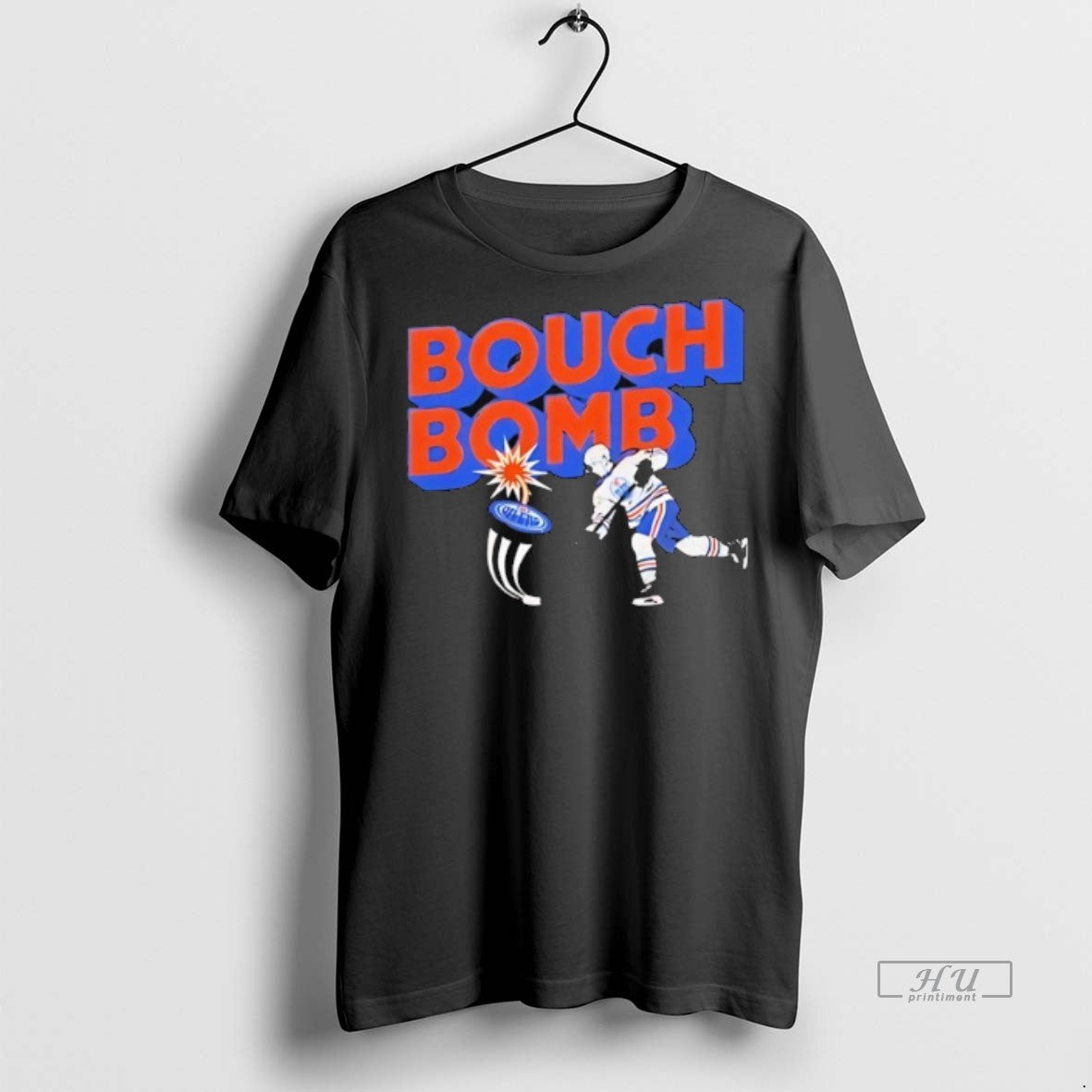 Officials Evan Bouchard Bouch Bomb Edmonton Oilers - Adult & Kids T-Shirts, Sweatshirts & Hoodies apparel design preview 1