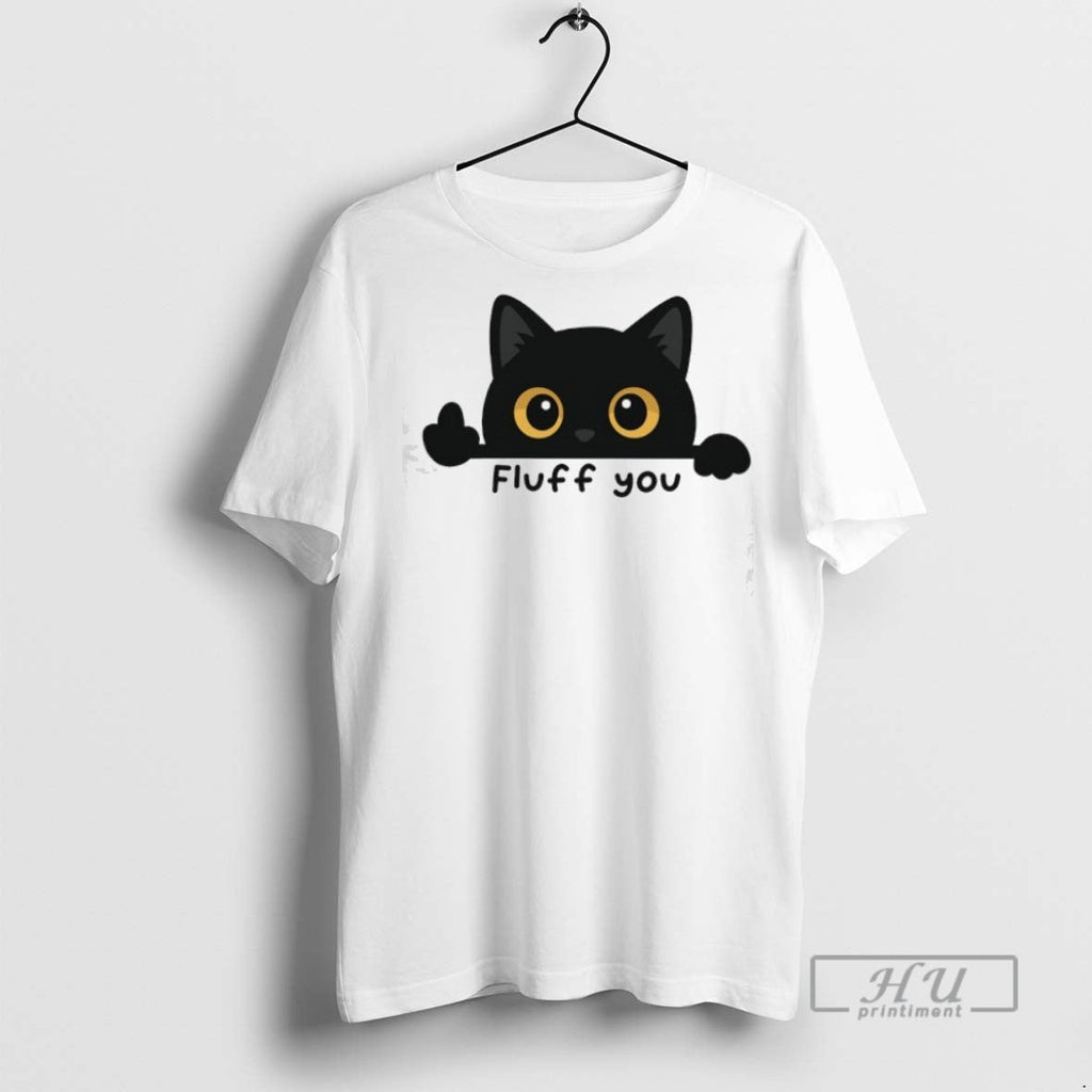 Officials Fluff You A Cat Giving The Middle Toe - Adult & Kids T-Shirts, Sweatshirts & Hoodies apparel design preview 1
