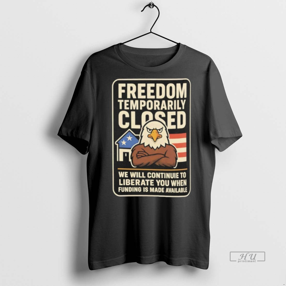 Officials Freedom Temporarily Closed We Will Continue - Adult & Kids T-Shirts, Sweatshirts & Hoodies apparel design preview 1
