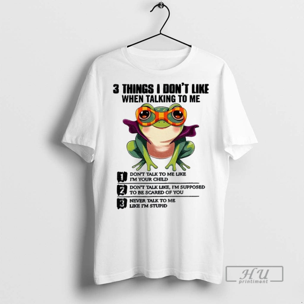 Officials Frog 3 Things I Dont Like When Talking To - Adult & Kids T-Shirts, Sweatshirts & Hoodies apparel design preview 1