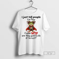 Officials Frog I Just Tell People Im Fine Cause Wtf - Adult & Kids T-Shirts, Sweatshirts & Hoodies apparel design preview 1