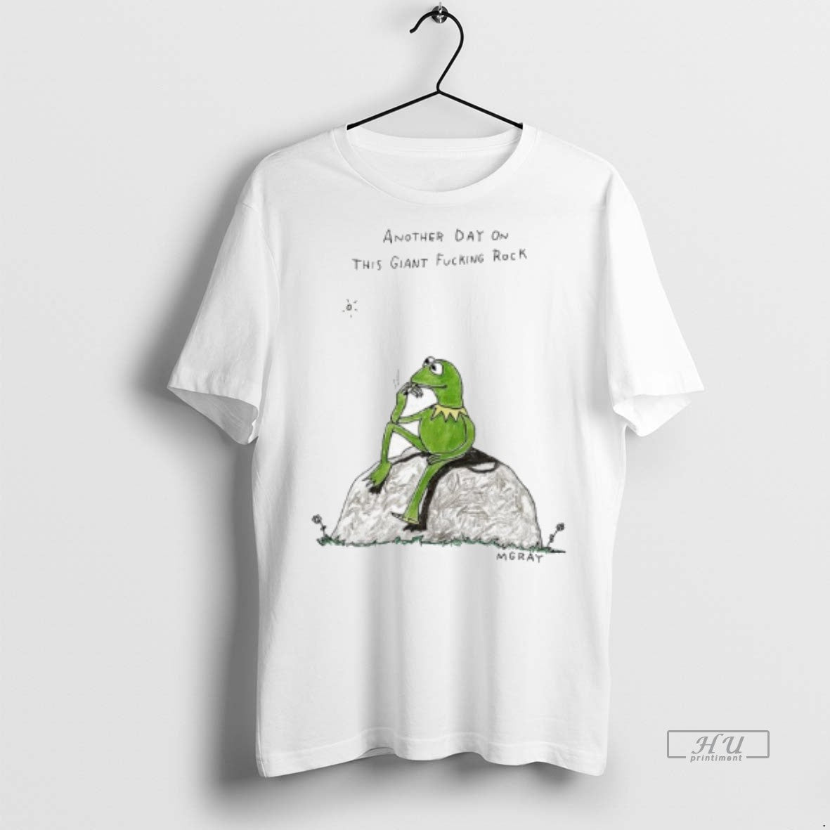 Officials Frog Another Day On This Giant Fucking Rock - Adult & Kids T-Shirts, Sweatshirts & Hoodies apparel design preview 1