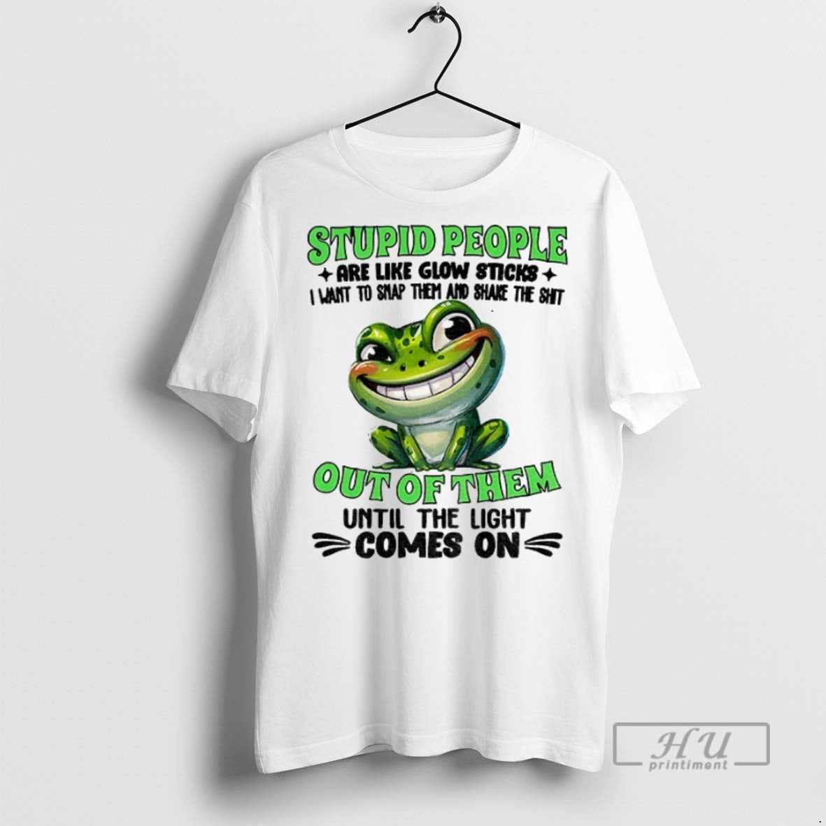 Officials Frog Smile Stupid People Are Like Glow - Adult & Kids T-Shirts, Sweatshirts & Hoodies apparel design preview 1