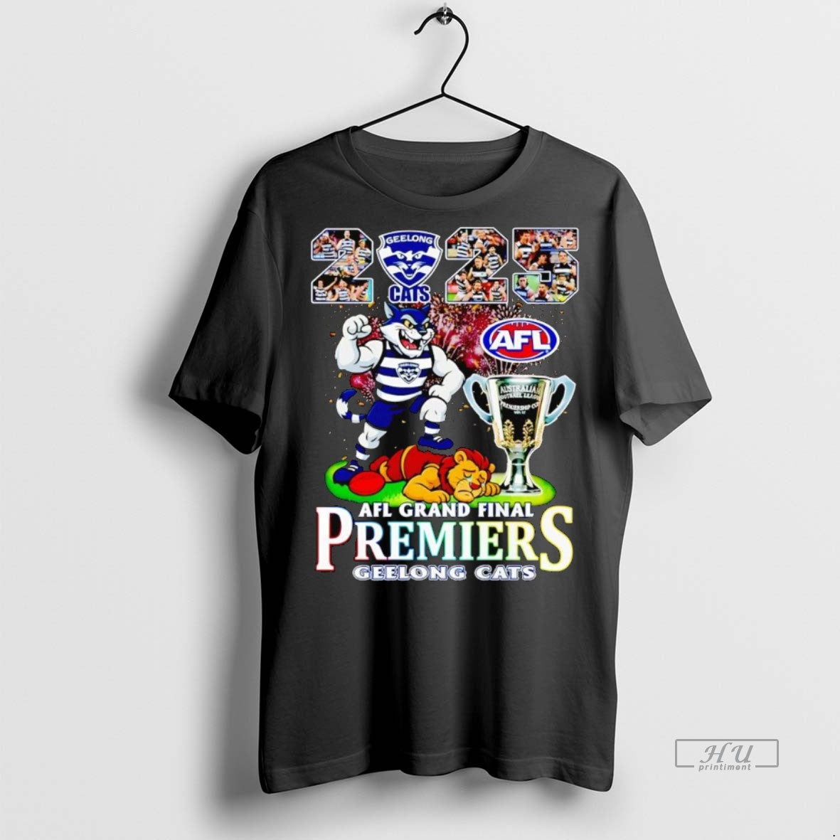 Officials Geelong Cats 2025 Afl Grand Finals Premiers - Adult & Kids T-Shirts, Sweatshirts & Hoodies apparel design preview 1