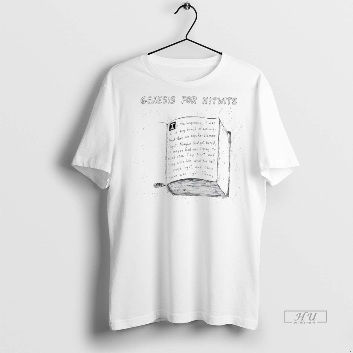 Officials Genesis For Nitwits Books Page Sweater - Adult & Kids T-Shirts, Sweatshirts & Hoodies apparel design preview 1