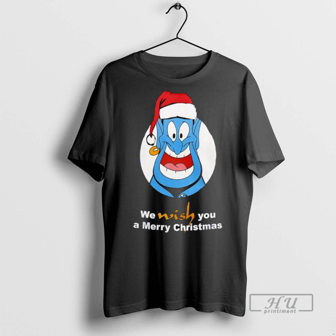 Officials Genie Aladdin We Wish You A Merry Christmas - Adult & Kids T-Shirts, Sweatshirts & Hoodies apparel design preview 1
