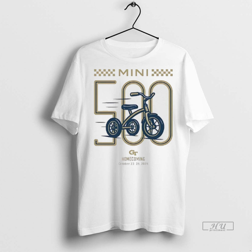 Officials Georgia Tech Mini 500 Homecoming 2025 - Adult & Kids T-Shirts, Sweatshirts & Hoodies apparel design preview 1