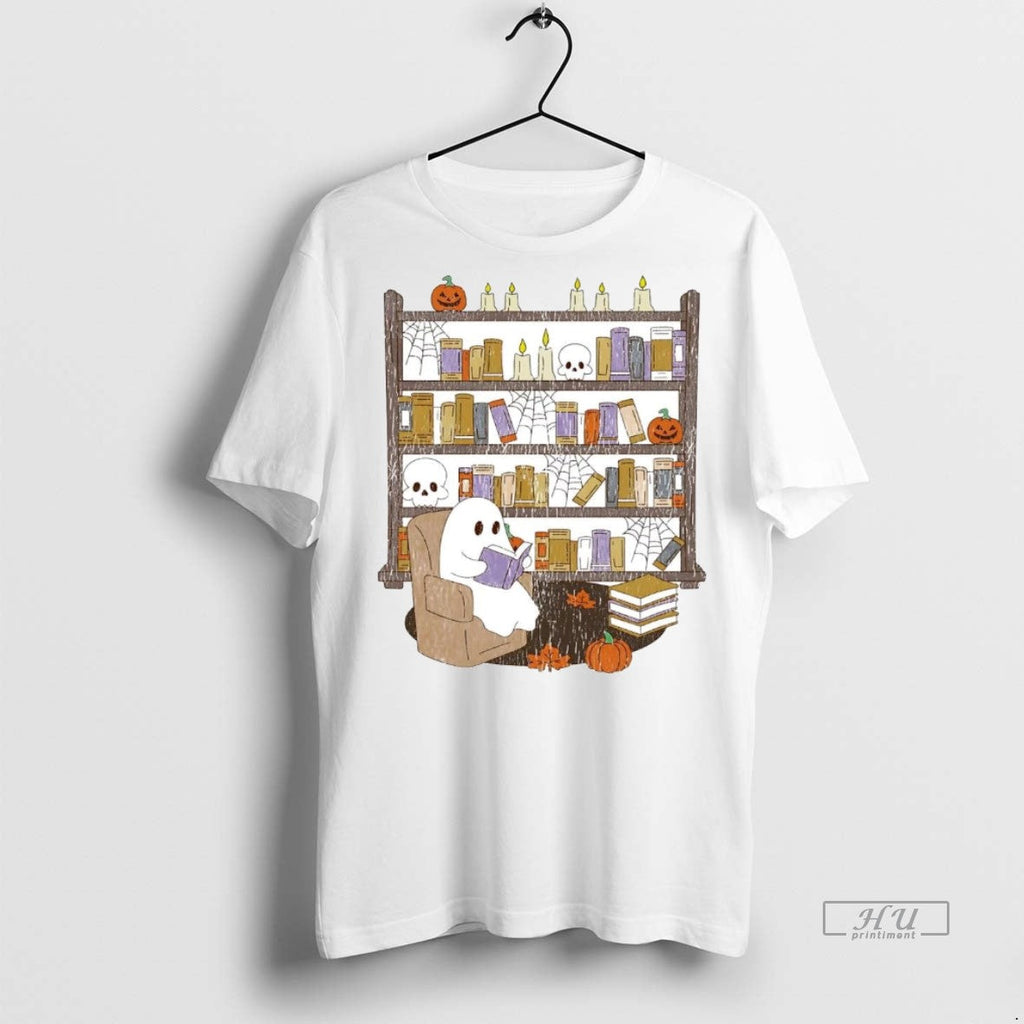 Officials Ghost Library Spiderweb Halloween Sweater - Adult & Kids T-Shirts, Sweatshirts & Hoodies apparel design preview 1