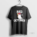 Officials Ghost Playing Baseball Red October - Adult & Kids T-Shirts, Sweatshirts & Hoodies apparel design preview 1