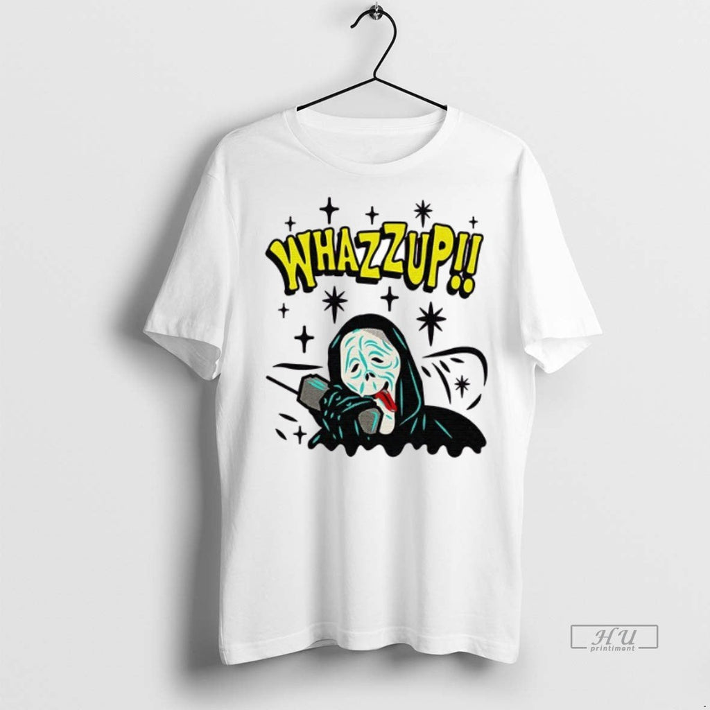 Officials Ghostface Whazzup Halloween Ceramic And - Adult & Kids T-Shirts, Sweatshirts & Hoodies apparel design preview 1