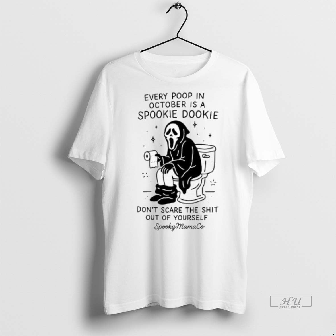 Officials Ghostface Every Poop In October Is A - Adult & Kids T-Shirts, Sweatshirts & Hoodies apparel design preview 1