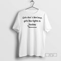 Officials Girls Dont Like Boys Fights In Hockey - Adult & Kids T-Shirts, Sweatshirts & Hoodies apparel design preview 1