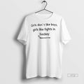 Officials Girls Dont Like Boys Fights In Hockey - Adult & Kids T-Shirts, Sweatshirts & Hoodies apparel design preview 1