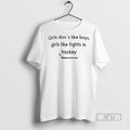 Officials Girls Dont Like Boys Fights In Hockey - Adult & Kids T-Shirts, Sweatshirts & Hoodies apparel design preview 1