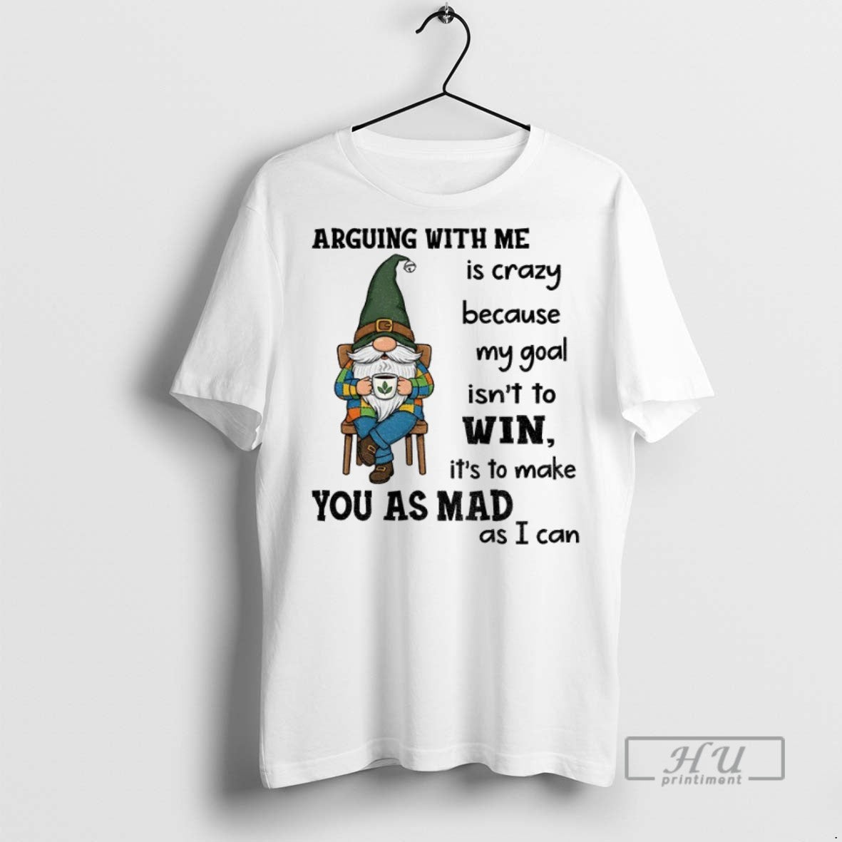 Officials Gnome Arguing With Me Is Crazy Because My - Adult & Kids T-Shirts, Sweatshirts & Hoodies apparel design preview 1