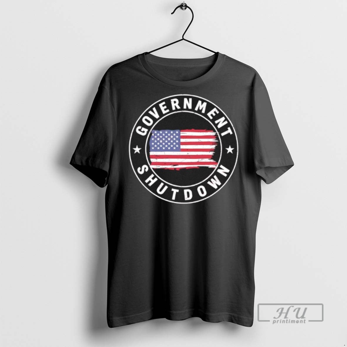 Officials Government Shutdown American Flag Logo - Adult & Kids T-Shirts, Sweatshirts & Hoodies apparel design preview 1