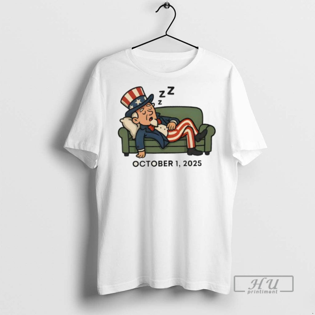 Officials Government Shutdown October 1 2025 - Adult & Kids T-Shirts, Sweatshirts & Hoodies apparel design preview 1