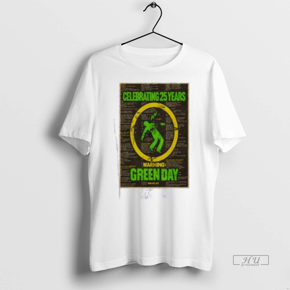 Officials Green Day Warning Celebrating 25 Years - Adult & Kids T-Shirts, Sweatshirts & Hoodies apparel design preview 1
