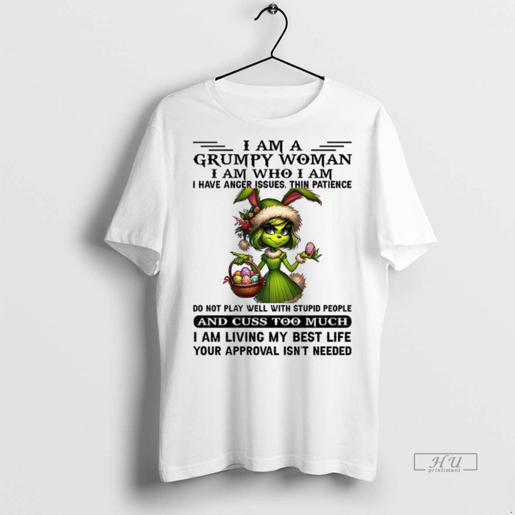 Officials Grinch I Am A Grumpy Woman Who Have Anger - Adult & Kids T-Shirts, Sweatshirts & Hoodies apparel design preview 1