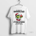 Officials Grinch Santa Hat My Mind A Dangerous Place - Adult & Kids T-Shirts, Sweatshirts & Hoodies apparel design preview 1