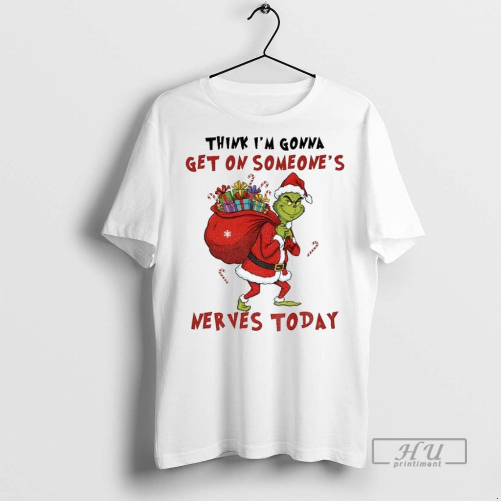 Officials Grinch Santa Hat Think Im Gonna Get On - Adult & Kids T-Shirts, Sweatshirts & Hoodies apparel design preview 1