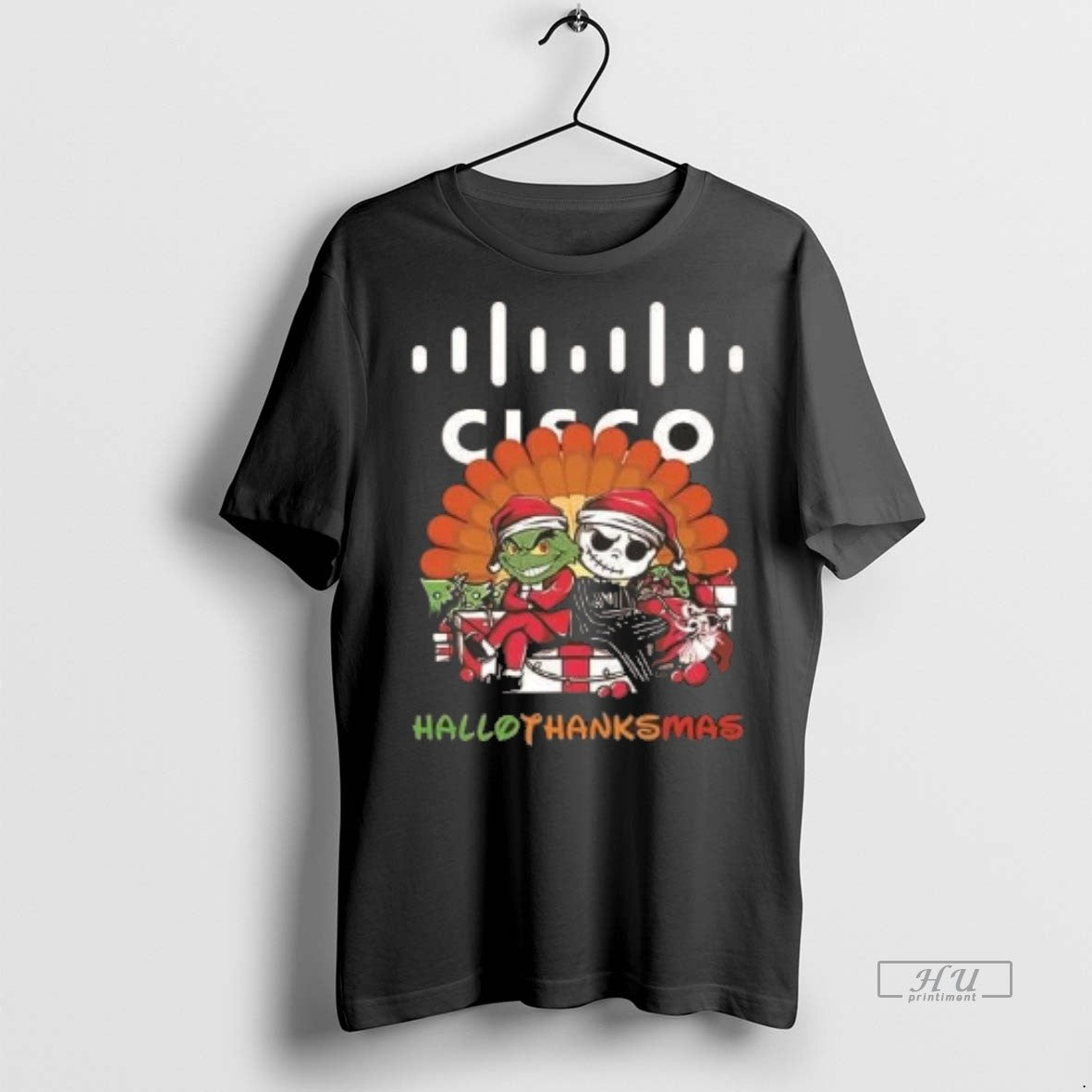 Officials Grinch And Jack Skellington Cisco - Adult & Kids T-Shirts, Sweatshirts & Hoodies apparel design preview 1