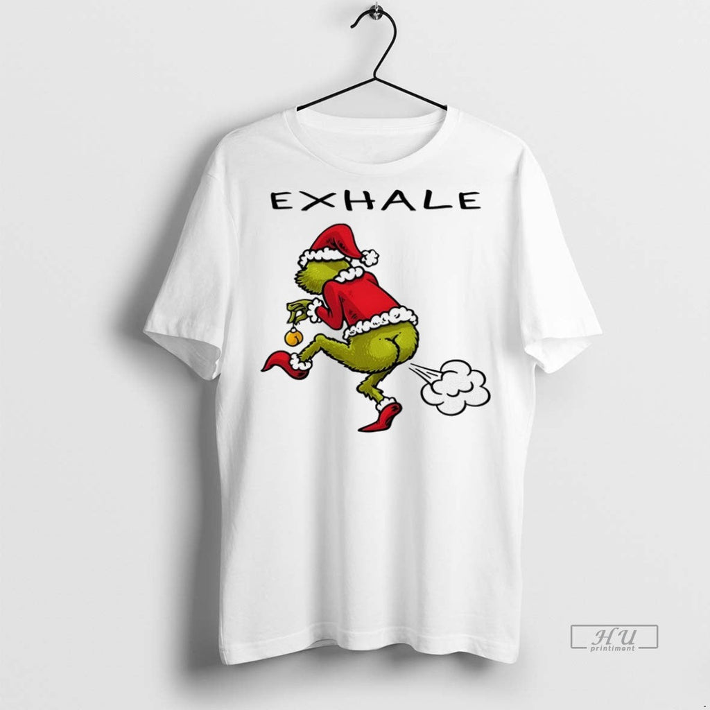 Officials Grinch Exhale Christmas Sweater - Adult & Kids T-Shirts, Sweatshirts & Hoodies apparel design preview 1