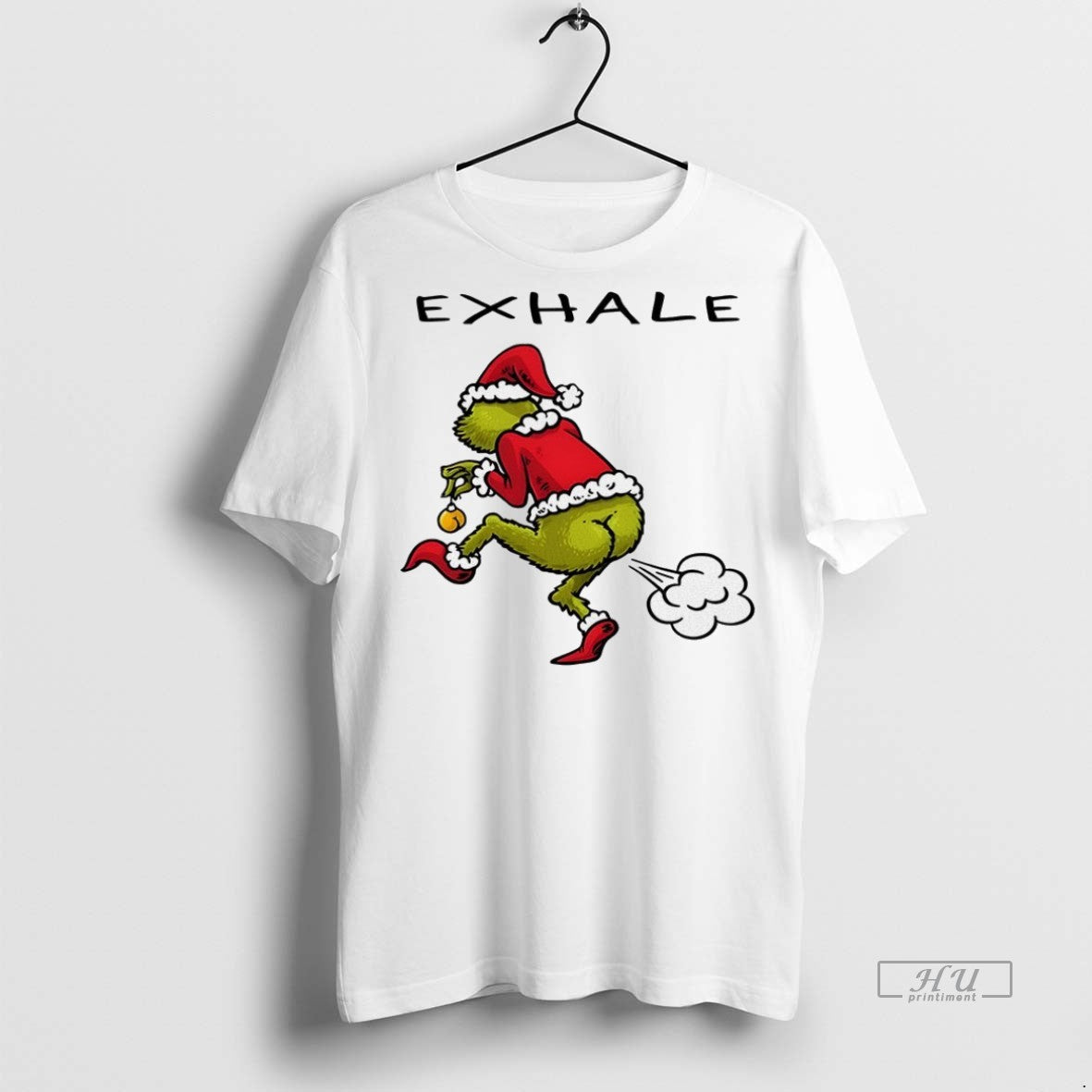 Officials Grinch Exhale Christmas Sweater - Adult & Kids T-Shirts, Sweatshirts & Hoodies apparel design preview 1