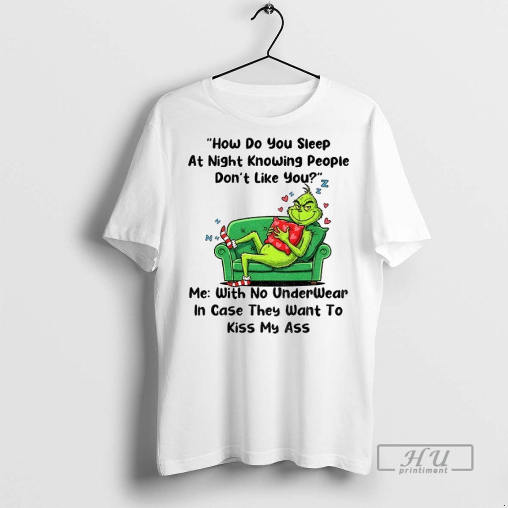 Officials Grinch How Do You Sleep At Night Knowing - Adult & Kids T-Shirts, Sweatshirts & Hoodies apparel design preview 1