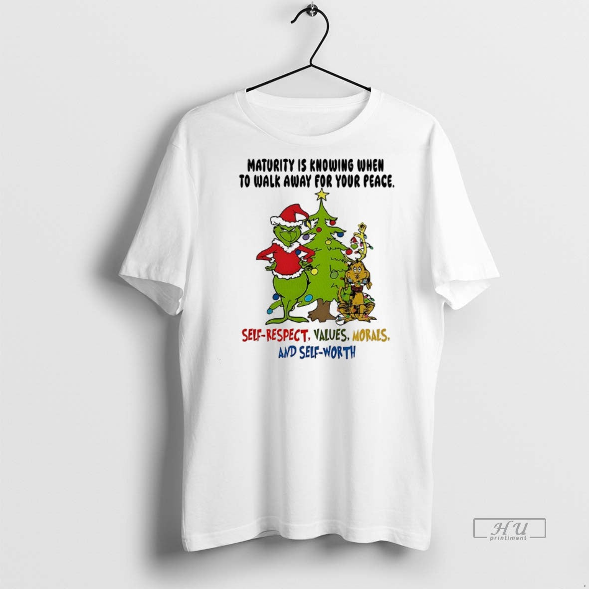 Officials Grinch Maturity Is Knowing When To Walk - Adult & Kids T-Shirts, Sweatshirts & Hoodies apparel design preview 1