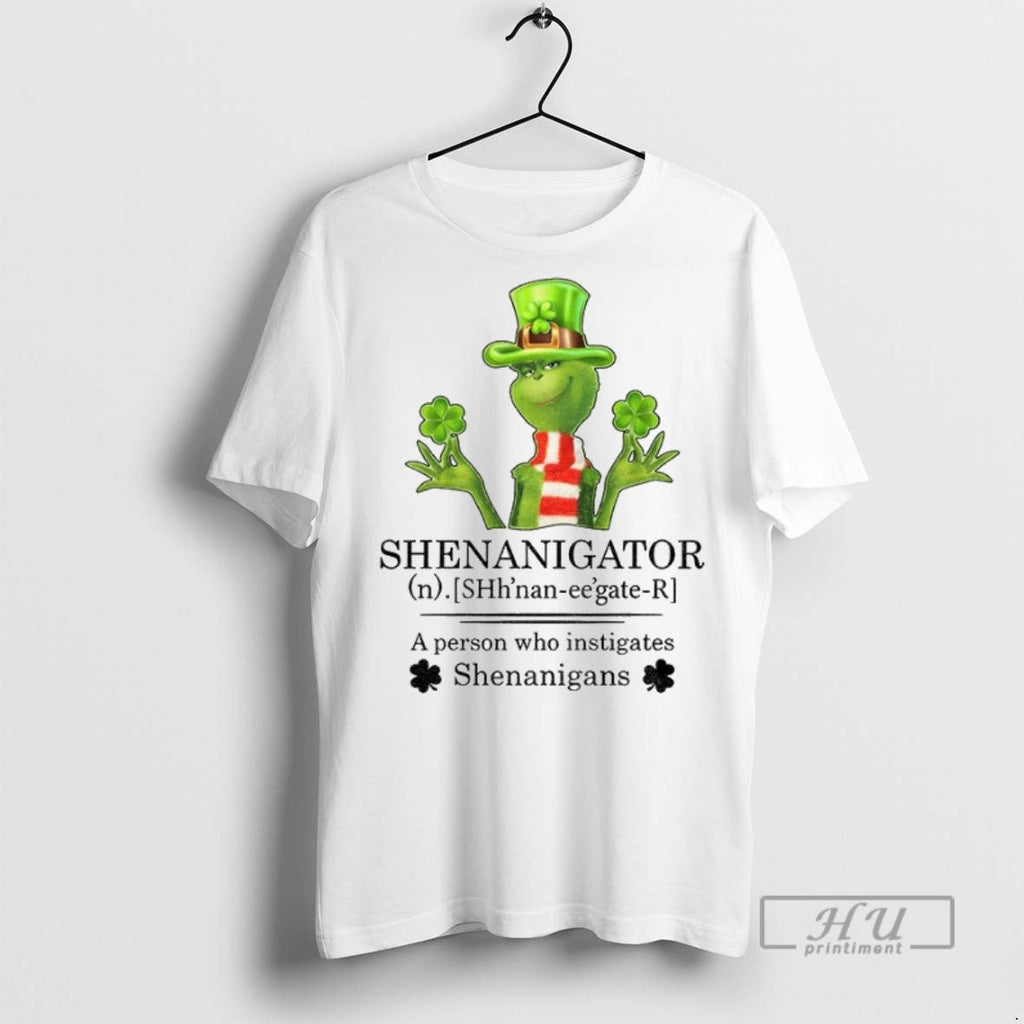Officials Grinch Shamrock Shenanigator Definition A - Adult & Kids T-Shirts, Sweatshirts & Hoodies apparel design preview 1