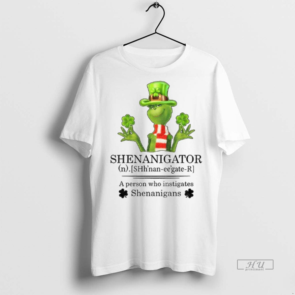Officials Grinch Shamrock Shenanigator Definition A - Adult & Kids T-Shirts, Sweatshirts & Hoodies apparel design preview 1