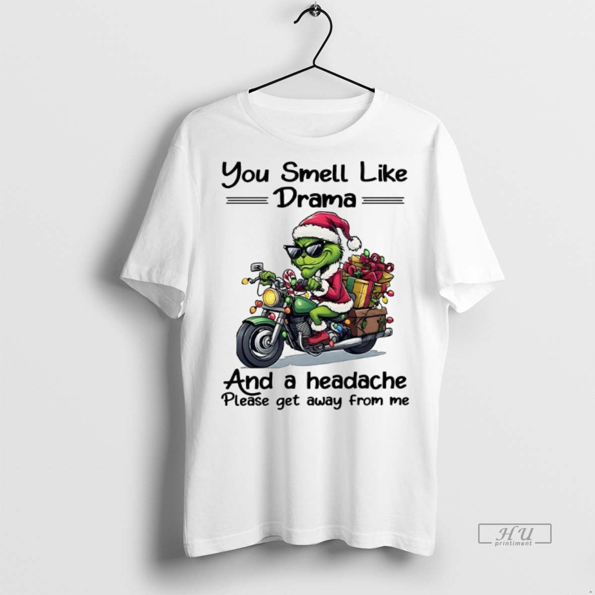 Officials Grinch You Smell Like Drama And A Headache - Adult & Kids T-Shirts, Sweatshirts & Hoodies apparel design preview 1