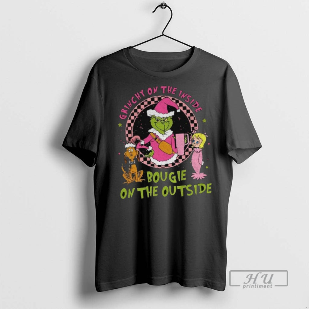 Officials Grinchy On The Inside Bougie Outside - Adult & Kids T-Shirts, Sweatshirts & Hoodies apparel design preview 1