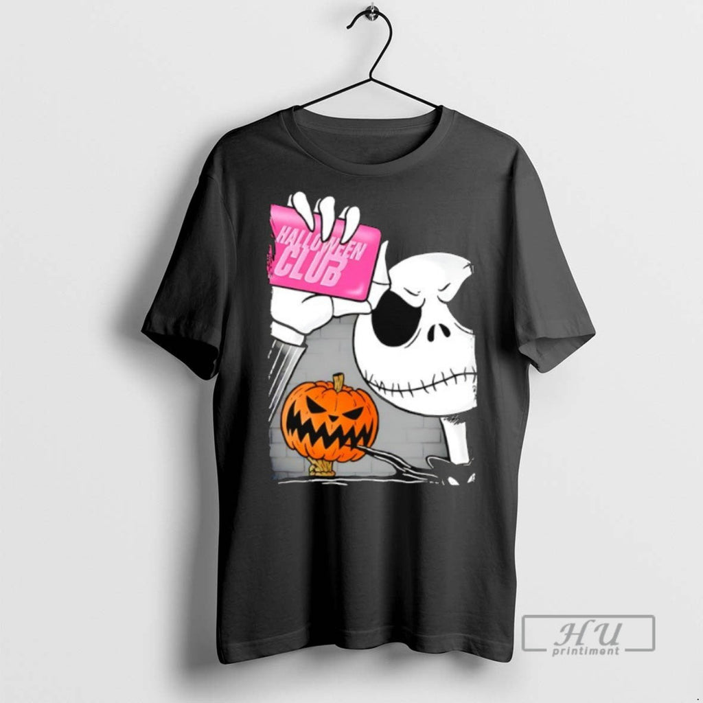 Officials Halloween Club Jack Skellington Pumpkin - Adult & Kids T-Shirts, Sweatshirts & Hoodies apparel design preview 1