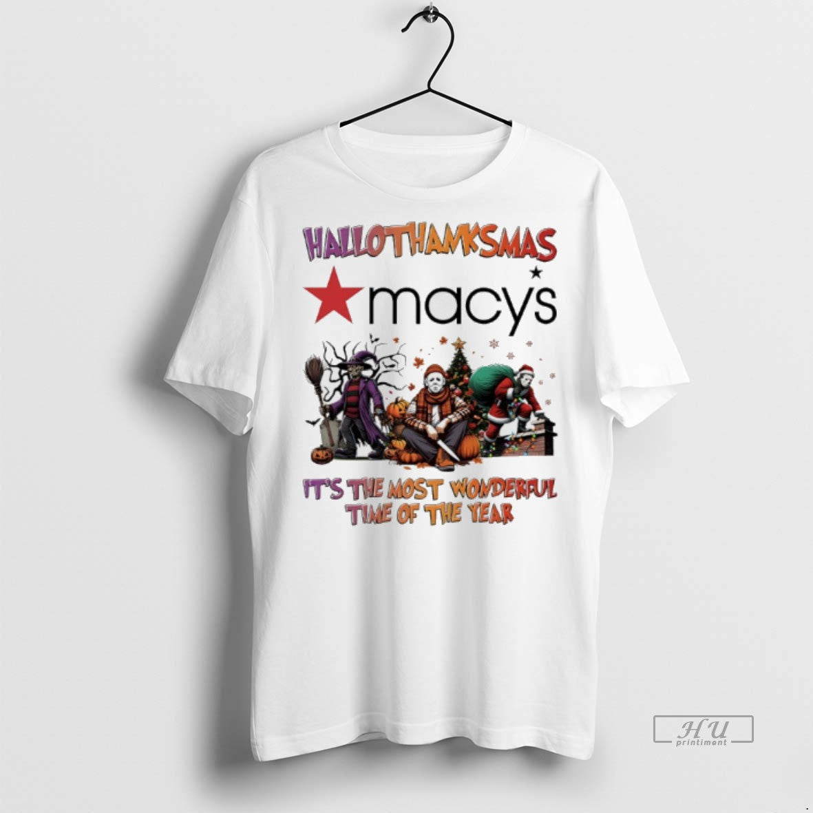 Officials Halloween Movies Macys Hallothanksmas Its - Adult & Kids T-Shirts, Sweatshirts & Hoodies apparel design preview 1