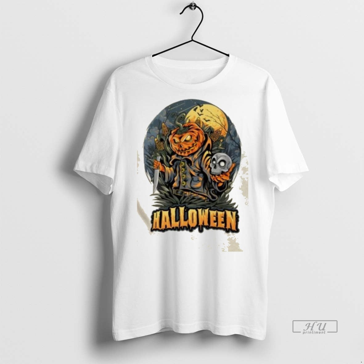 Officials Halloween Pumpkin Killer Scary Horror - Adult & Kids T-Shirts, Sweatshirts & Hoodies apparel design preview 1