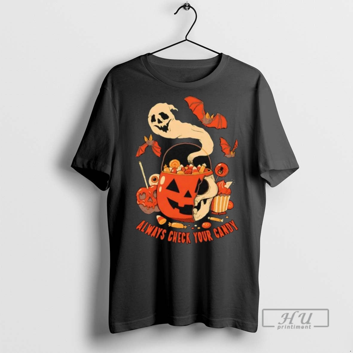 Officials Halloween Always Check Your Candy - Adult & Kids T-Shirts, Sweatshirts & Hoodies apparel design preview 1
