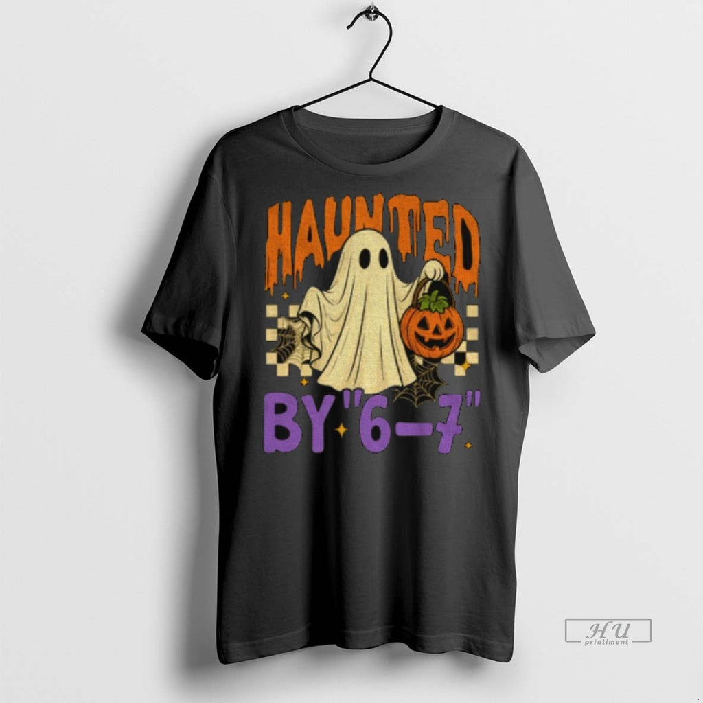 Officials Haunted By 6_e2_80_937 Halloween Ghost And - Adult & Kids T-Shirts, Sweatshirts & Hoodies apparel design preview 1