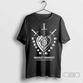 Officials Heart Charley Crockett Silver Dagger 2025 - Adult & Kids T-Shirts, Sweatshirts & Hoodies apparel design preview 1