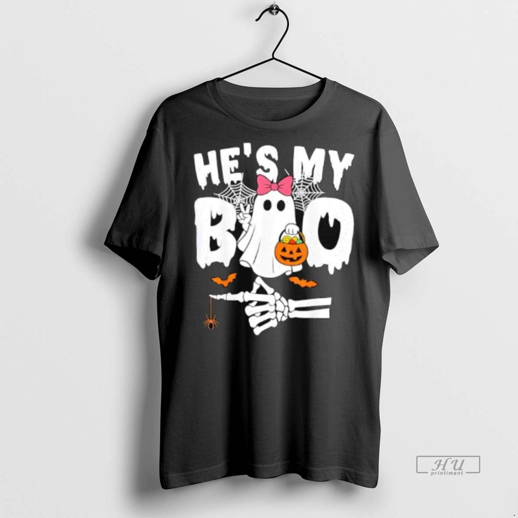 Officials Hes My Boo Matching Halloween Couples Shes - Adult & Kids T-Shirts, Sweatshirts & Hoodies apparel design preview 1